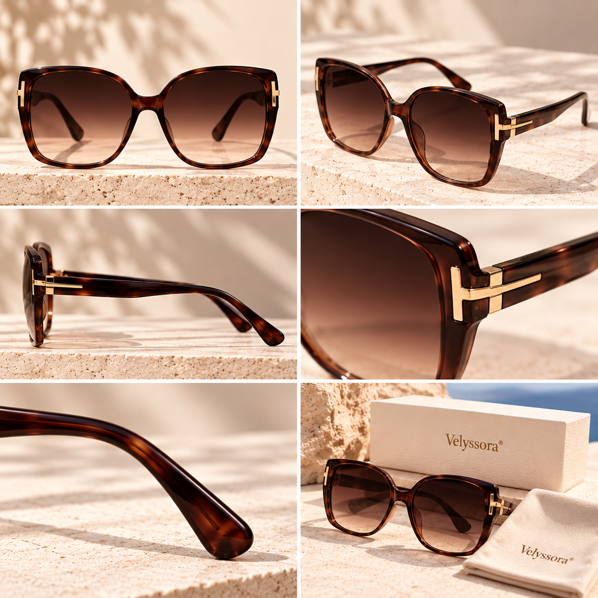 Velyssora® SEREN  Gradient Oversized Sunglasses