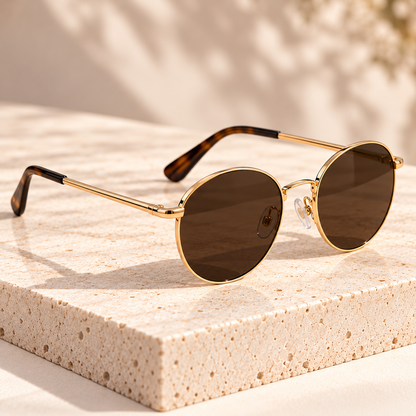 Velyssora® LUNE  Minimal Round Sunglasses