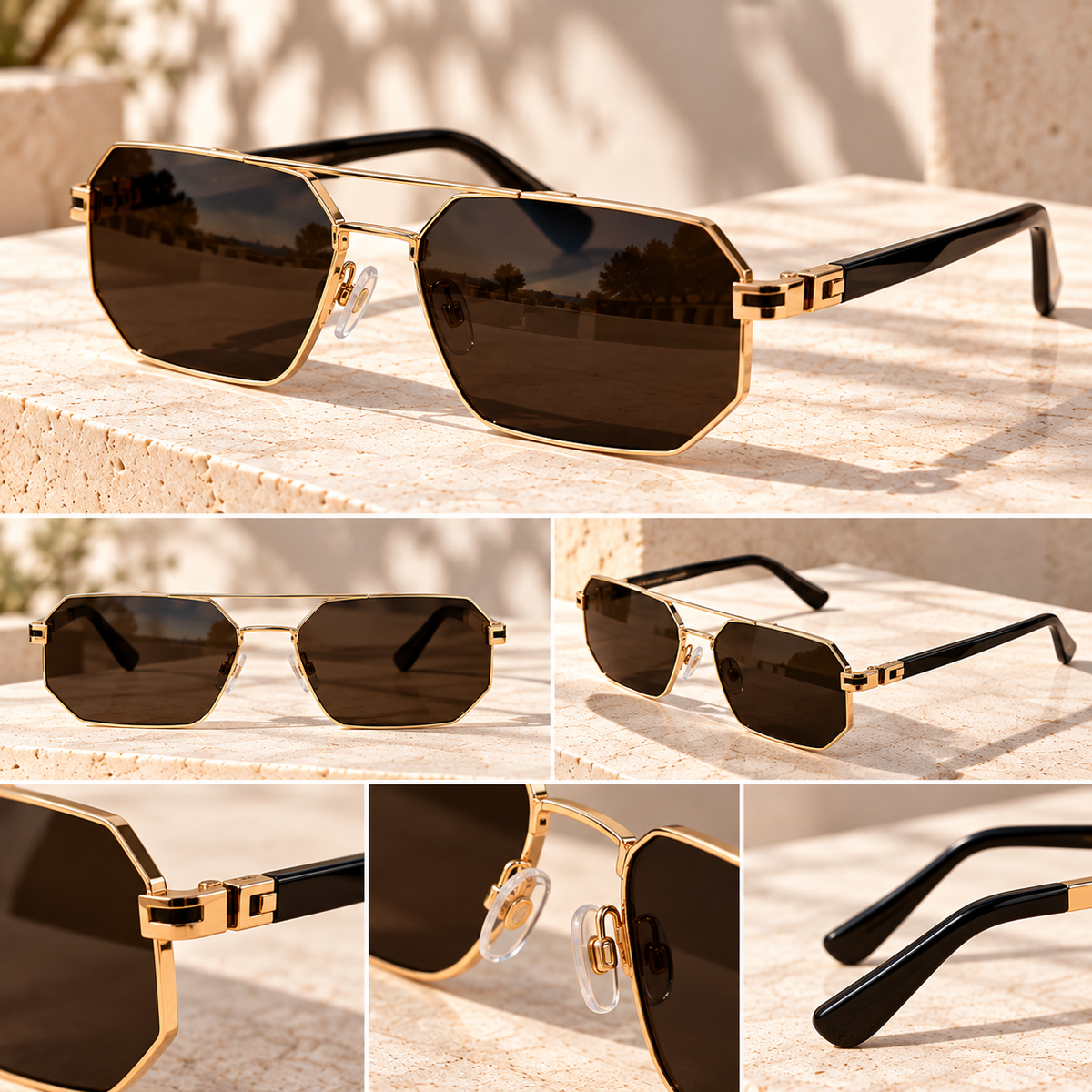 Velyssora® AUREN  Geometric Sunglasses