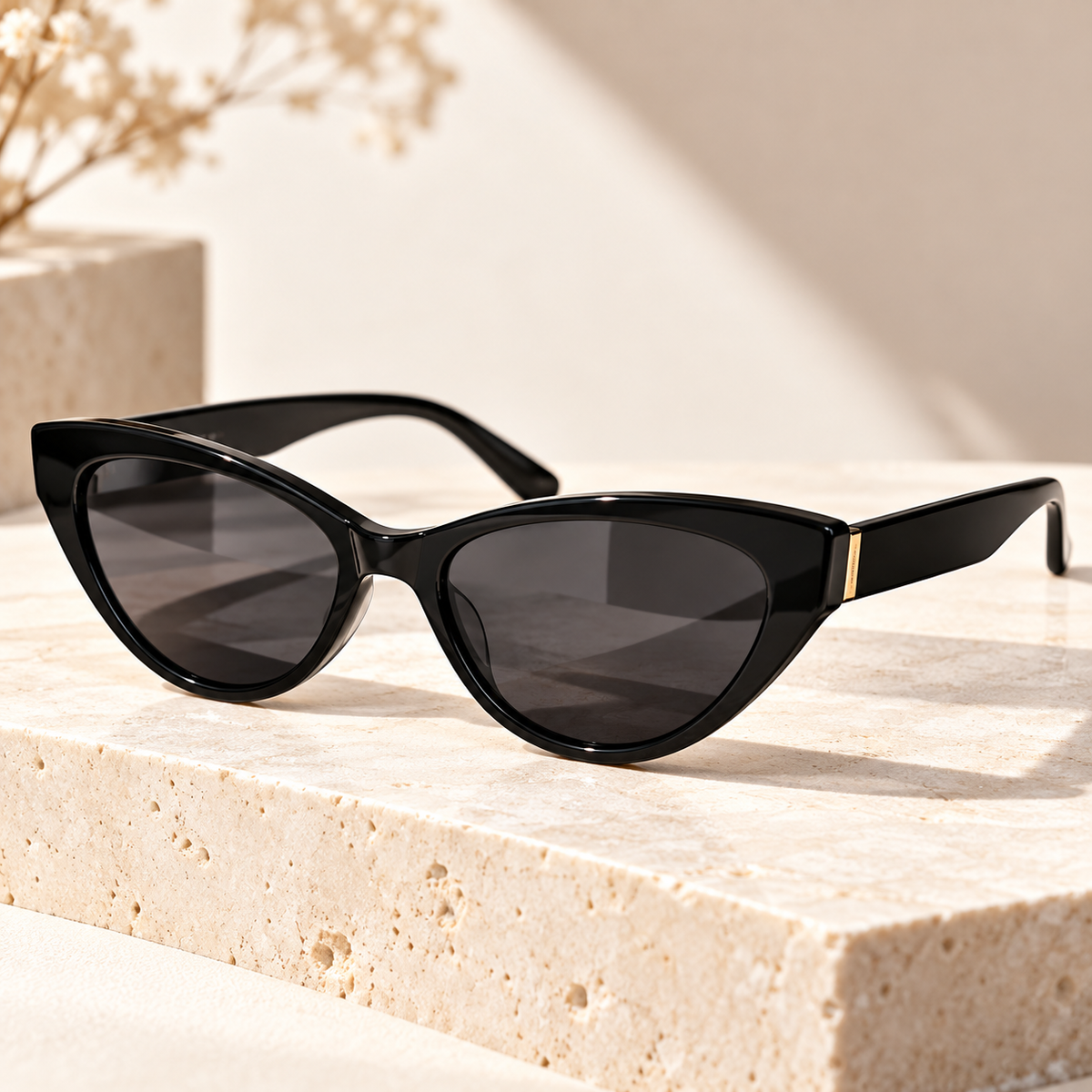 Velyssora® CELESTE  Sculpted Cat-Eye Sunglasses